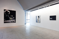 exhibition view, Wilhelm Sasnal, "Untitled (Astronaut)", 2011, "Anka", 2010 i "Untitled (film still from "Naganiacz"), 2010, photo by Bartosz Stawiarski